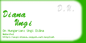 diana ungi business card